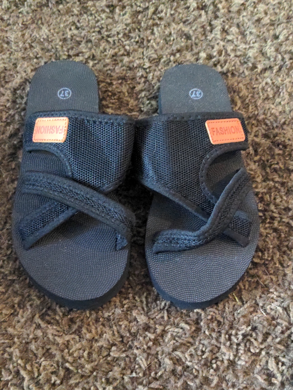 Women's Black Slide Sandals
